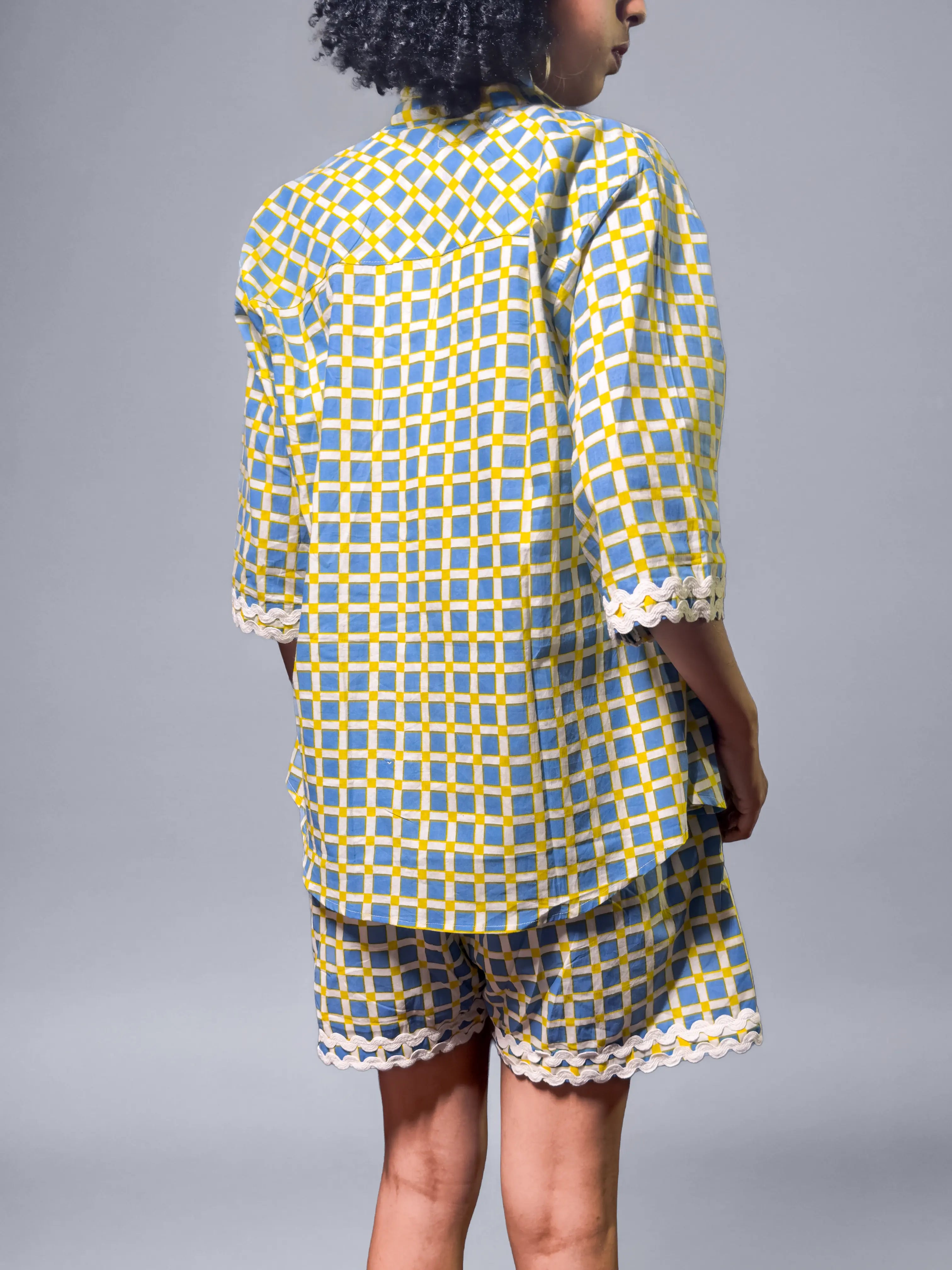 Sunbeam Checkered Cotton Coord Set