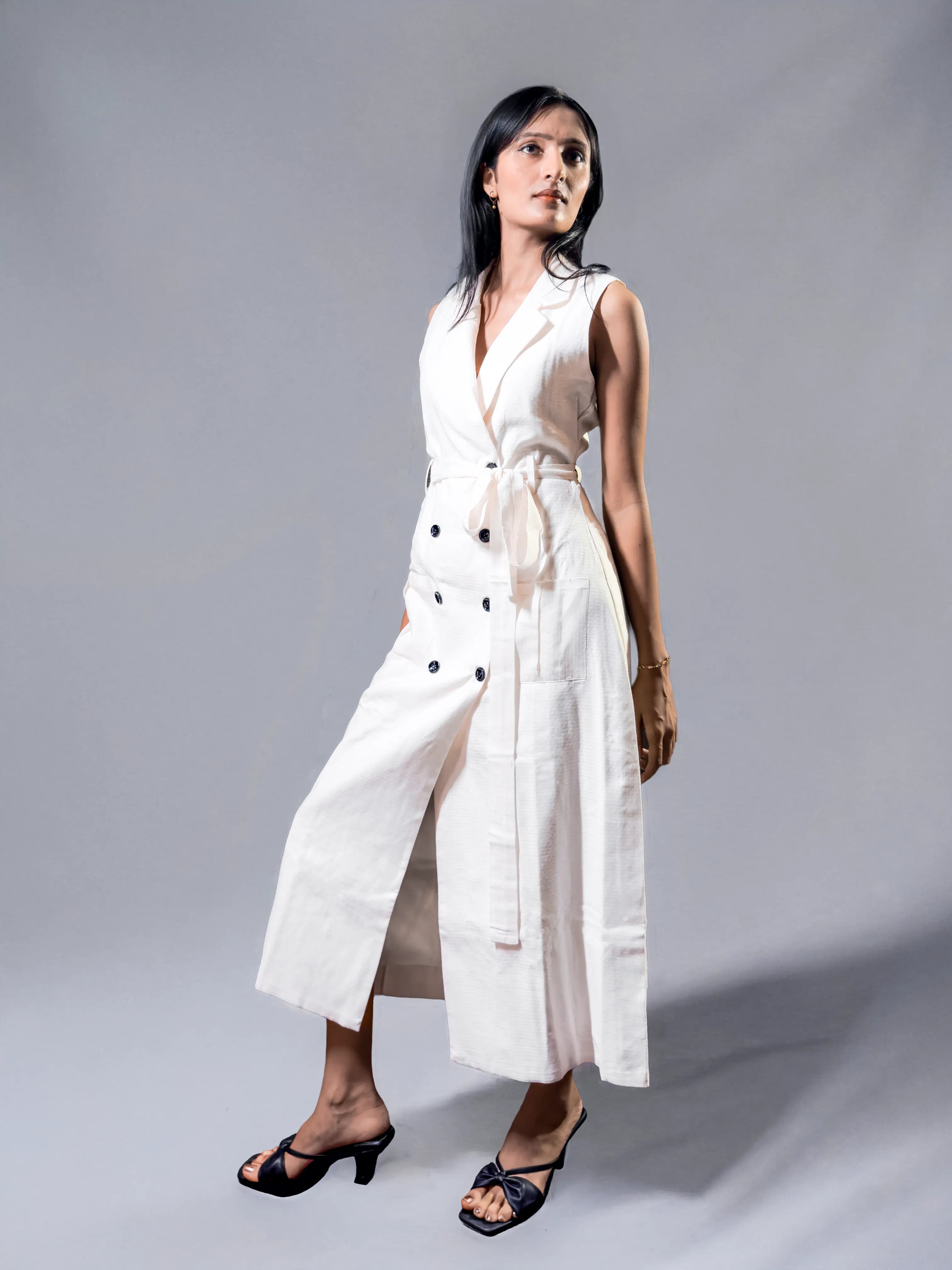 Moonlit Garden Off-Shoulder Flared Dress