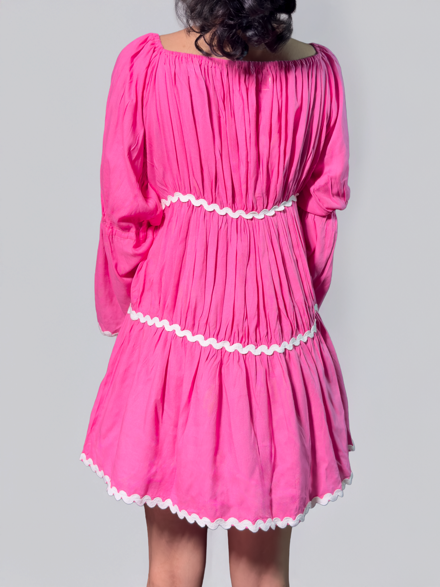 Bubblegum Charm Smocked Maxi Dress - AL-SS1-25-2007